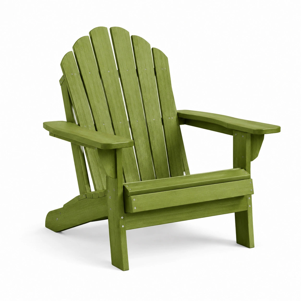 Sedia Adirondack in legno dipinto verde per esterni