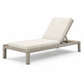 Lettino prendisole in metallo e poliestere beige